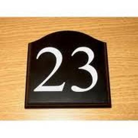 Ahşap otel kapı numarası 23